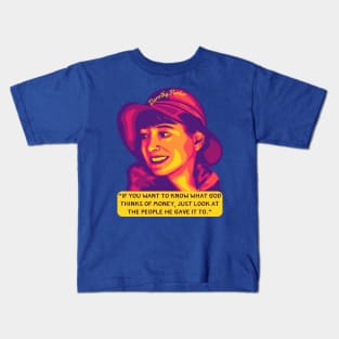 Dorothy Parker Portrait and Quote Kids T-Shirt